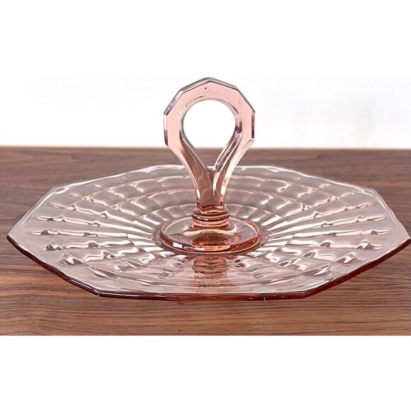 Center Handle Tray Block Optic Pink by Anchor Hocking 10.5" Replacement - Picture 1 of 11